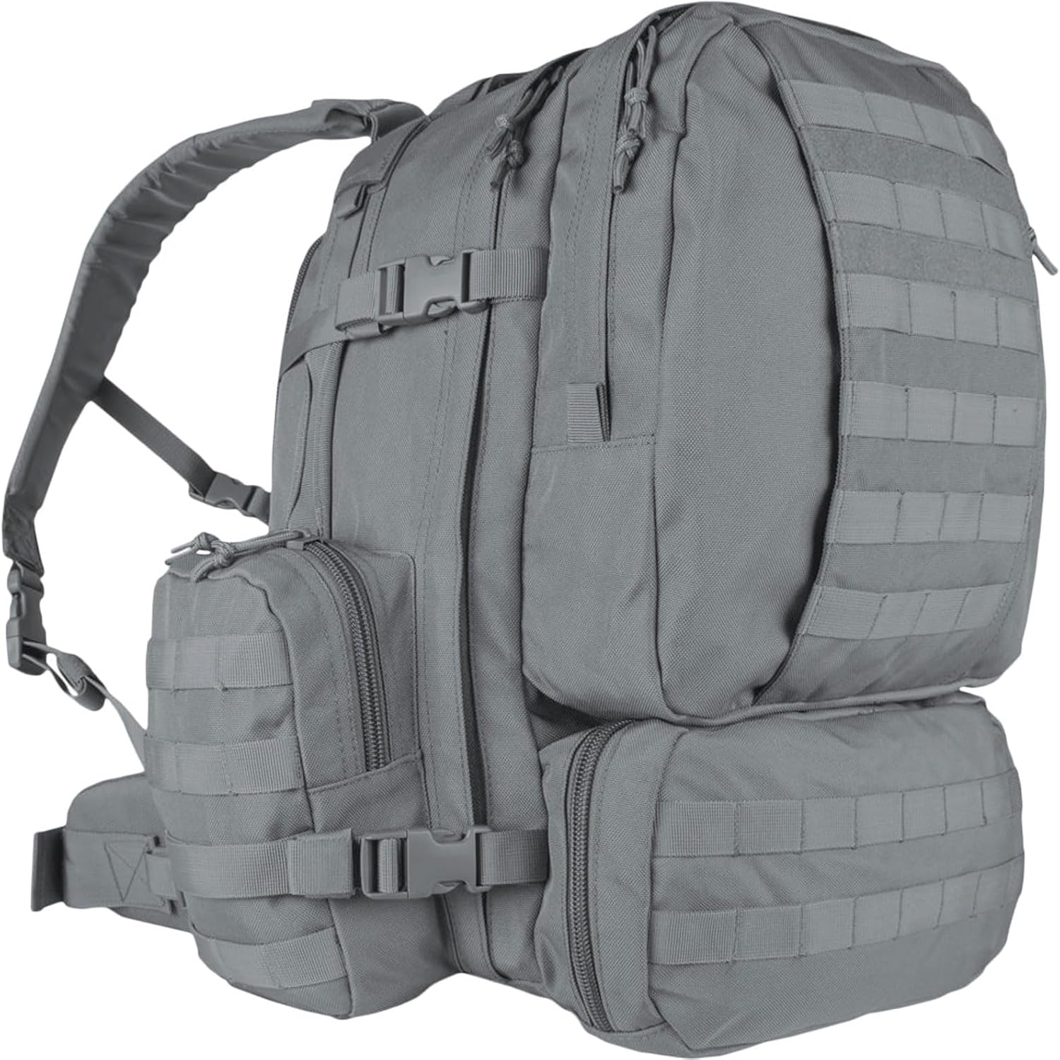 FOX OUTDOOR PRODUCTS Advanced 3-Day Combat Pack | 69L Tactical Backpack w/Dual Hydration Ports, Compression Straps & Storage