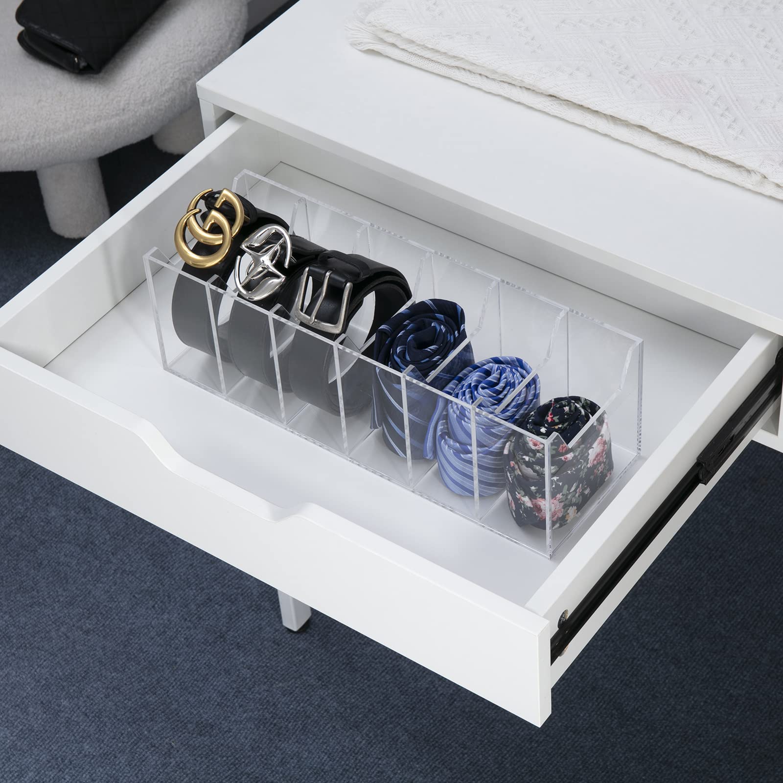 Acryl Gürtelorganizer Transparent - Aufbewahrungsvitrine Für Gürtel & Accessoires