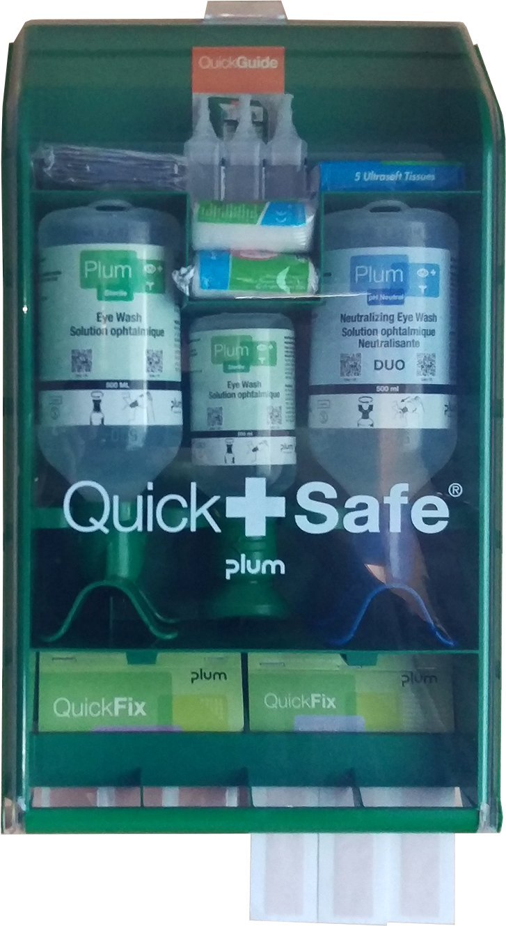 Plum 5171 Quicksafe Chemical Eyewash & First Aid Station 5 lb., 16.9 fl