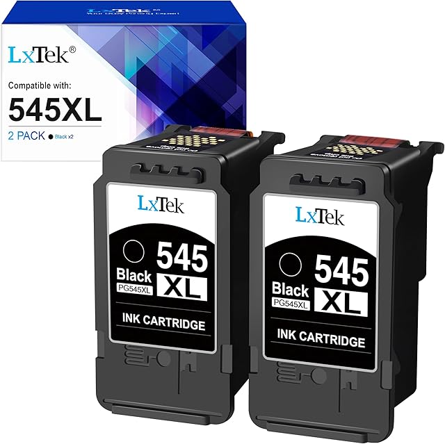 LxTek PG-545XL Compatible Ink Cartridge Replacement for Canon 545XL Ink Cartridges Compatible for Canon Pixma MX495 MX490 iP2800 iP2850 MG2400 MG2450 MG2500 MG2550 MG2900 MG2920 MG2550S MG2950S MG3050