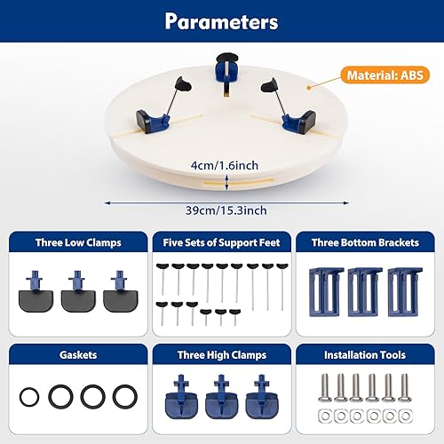 Miniatura 8 de Máquina de cerámica portátil con abrazadera giratoria para cerámica, herramienta de reparación de arte de cerámica, abrazadera ajustable para