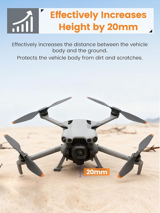 Landing Gear Compatible with DJI Mini 5 Pro, Foldable Leg Height Extension Kit with Quick-Release Design for Enhanced Ground Landing Protection Drone Accessories