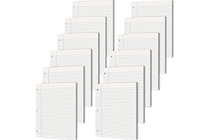 PerKoop Lined Paper No Holes - Ideal for Writing and Note-Taking