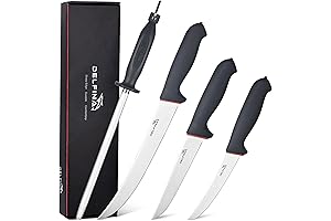 DELFINA Butcher Knife Set For Meat Cutting