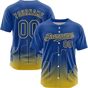 Amazon.com: Custom Baseball Jersey City Personalized Team Number