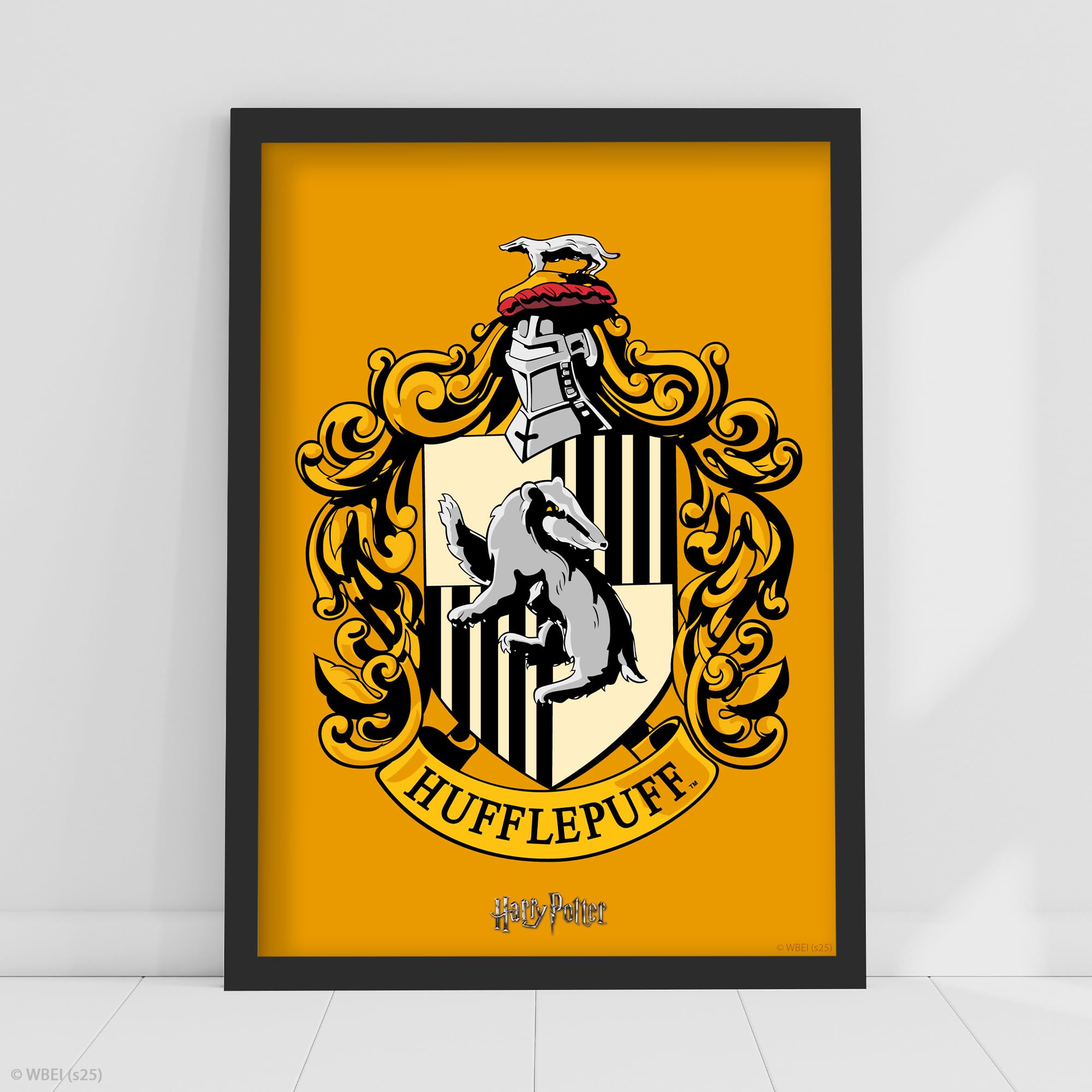 Harry Potter Print - Hufflepuff Crest Poster Wall Art (21cm x 29.7cm - A4)