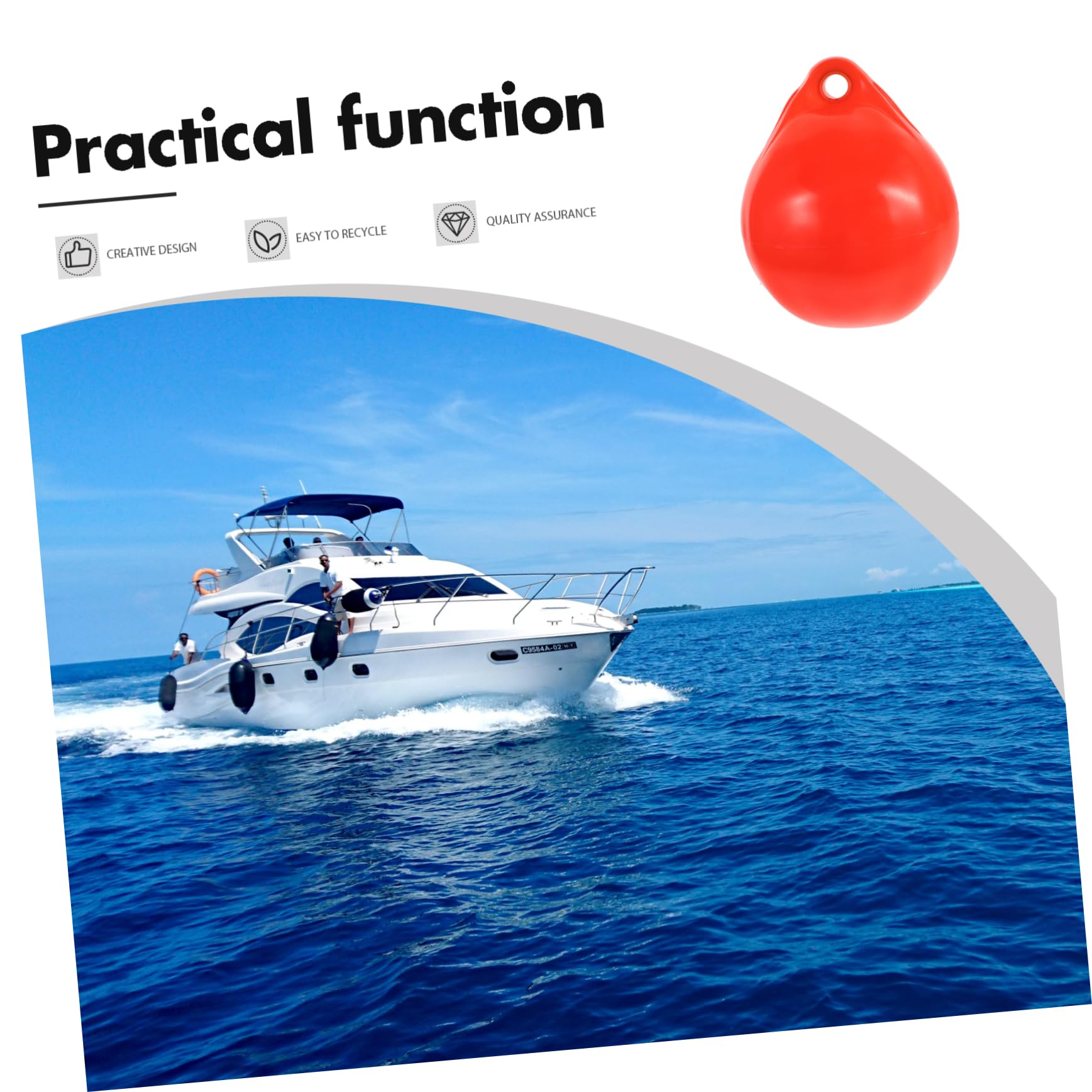KOMBIUDA Aufblasbarer Bootspuffer Aus PVC-Material Uv-beständig Und Robust Zum Anlegen An Yachten, Booten, Anlegestellen Und Stegen, Einfach Aufzublasen, Verwenden, Leicht Und Tragbar
