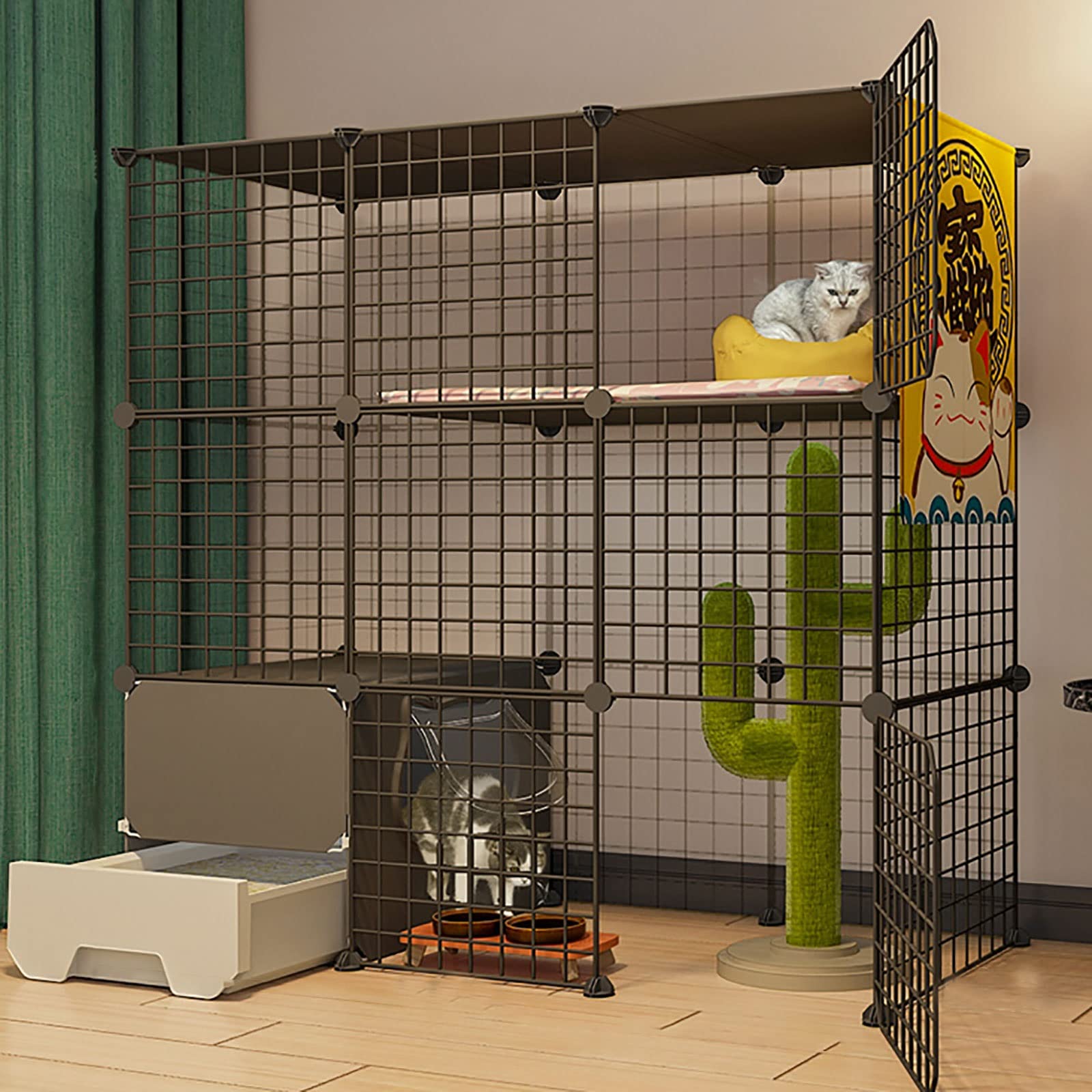 Cage de jeu pour chat et furet idéale pour sécuriser votre salon durant vos absences de la maison