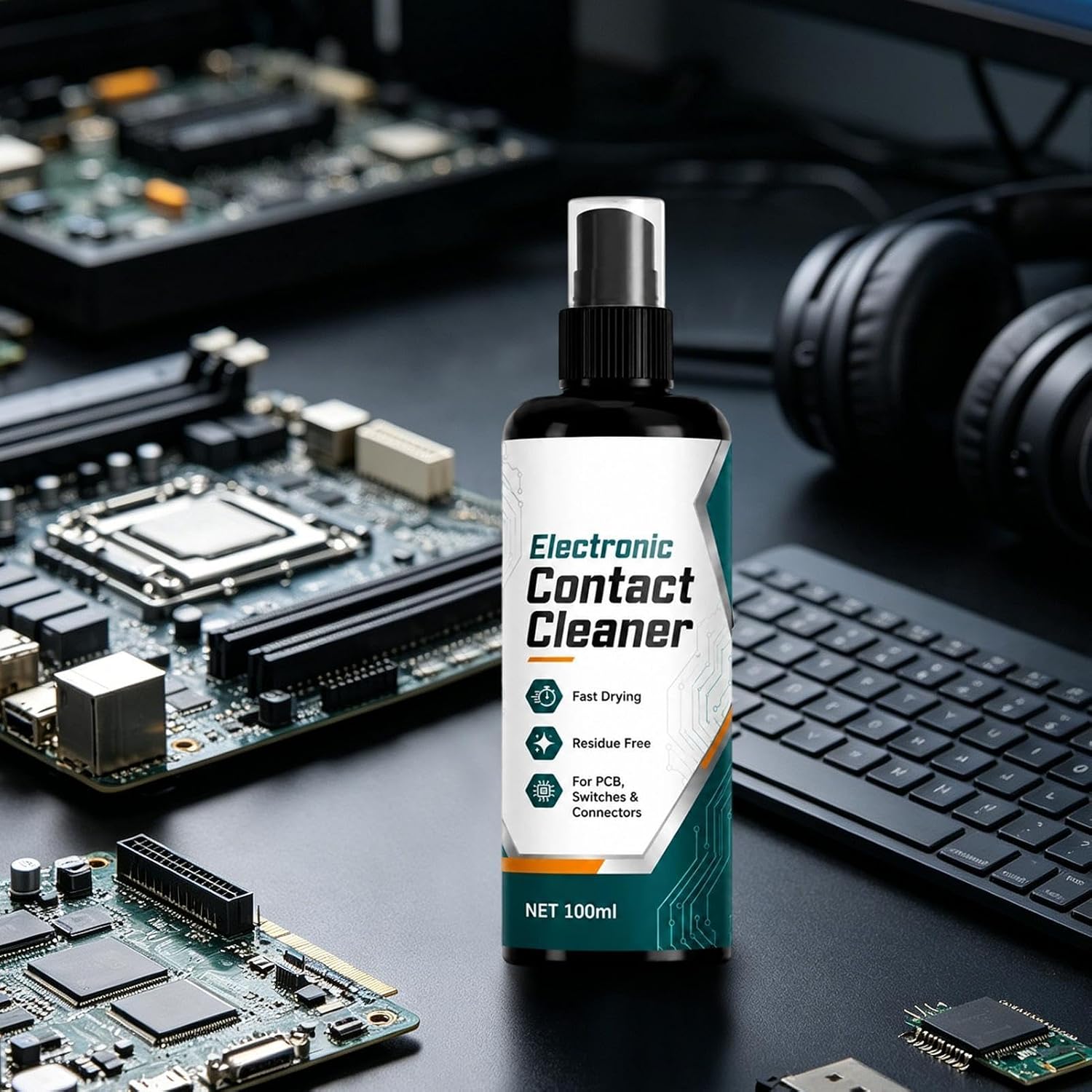 Fast Drying Electronic Contact Cleaner Spray for Safe Electrical Device