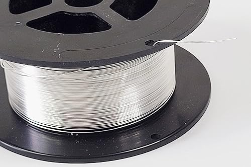 Miniatura 3 de Calibre 26, alambre de plata fino 999, redondo, suave muerto, 4 pies, para arte de joyería de WIZART