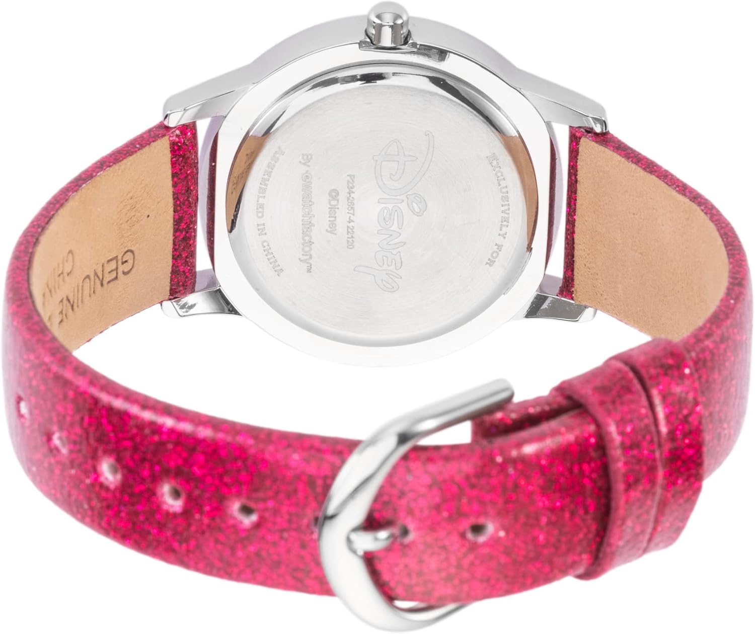 Disney Minnie Mouse Watch for Girls – Cute Minnie Watch for Kids 3-5 with Stainless Steel Bezel & Pink Leather Strap – Adorable Mouse Watches Toddlers & Young Girls – Gift for Fans