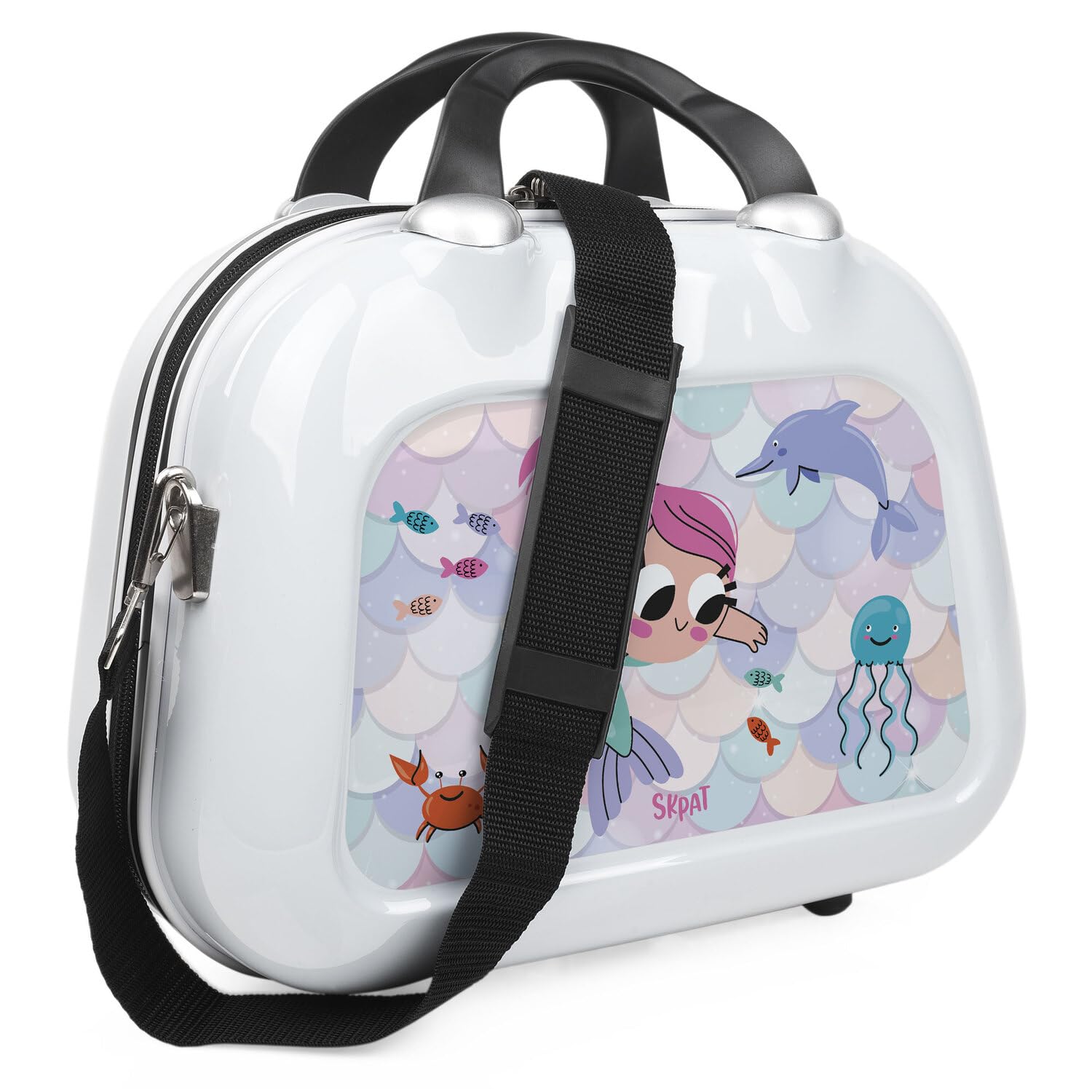 SKPAT Kosmetikkoffer Hartschale – Beautycase Damen, 35x26x15 Cm, Trolley, Handgepäck-tauglich