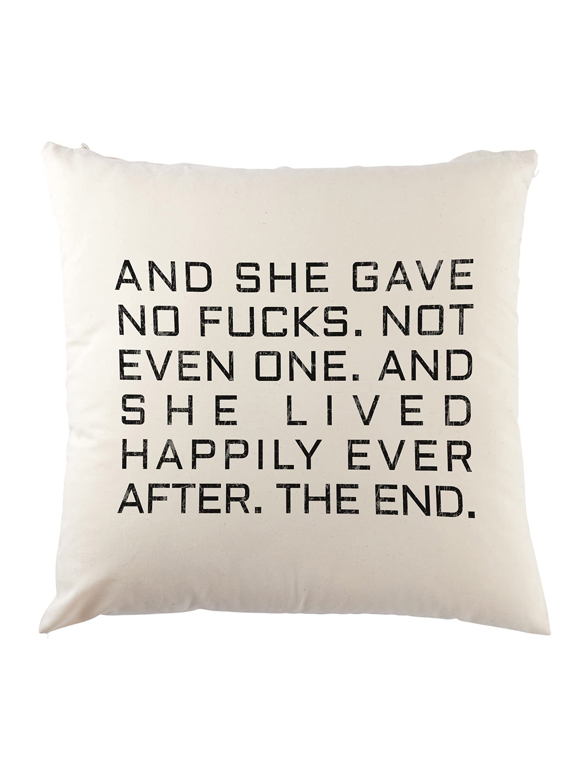 Urban Backwoods Nature And She Gave No Fucks Decorative Pillow Cushion