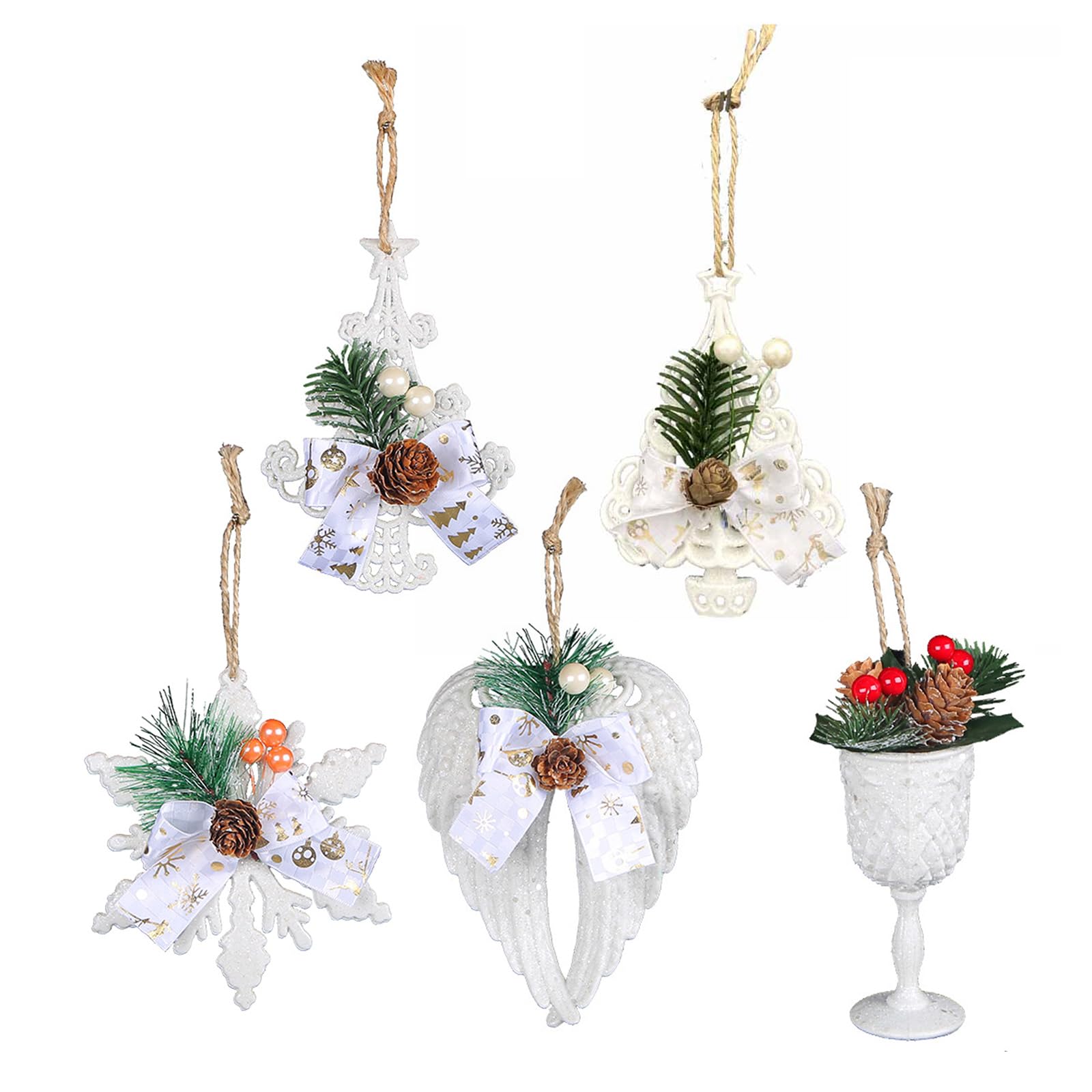 Amazon.co.jp: Qaonsciug クリスマスツリー 松ぼっくり レッドベリー