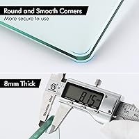 Vista 3 de KES Estantes de vidrio para baño, estante de baño flotante de vidrio de 16 pulgadas con barra, paquete de 2 unidades de montaje en pared SUS 304