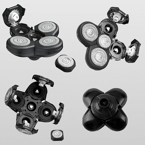 Head Shaver Replacement Heads Shaver Replacement Blades Refills Compatible with Freebird Shaver (3)