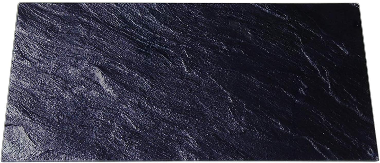 Harbour Housewares Glass Worktop Saver Black 500 x 400mm NonSlip