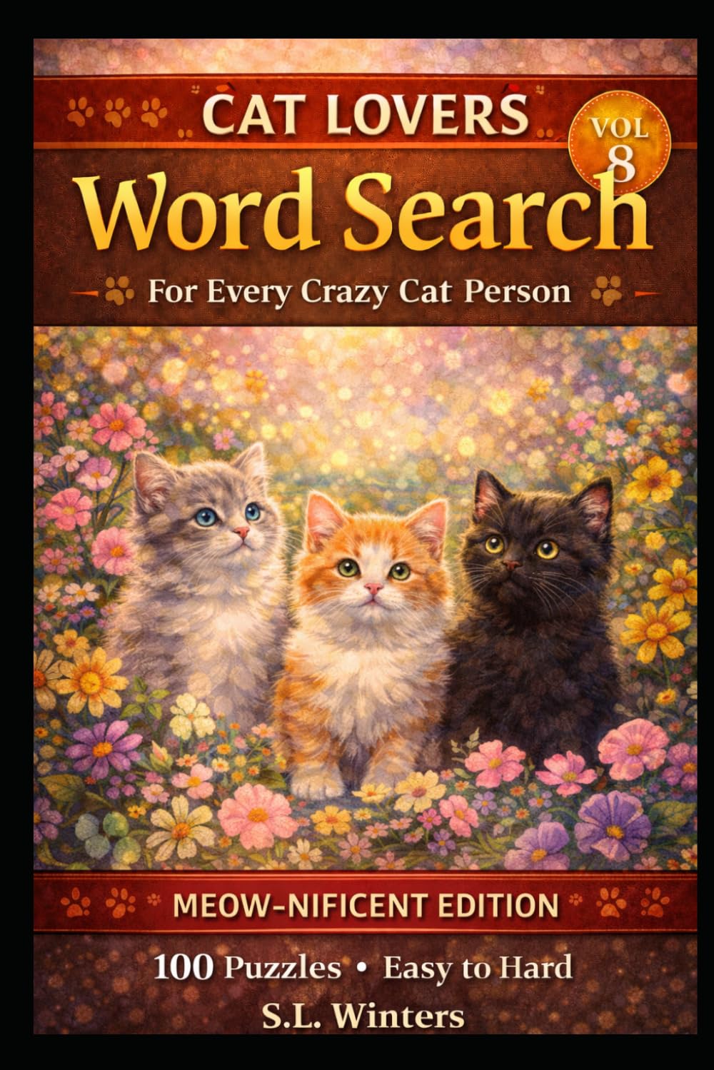 Cat Lovers Word Search: Volume 8 — Cat Care & Health Edition (Cat Lovers Word Search Series)