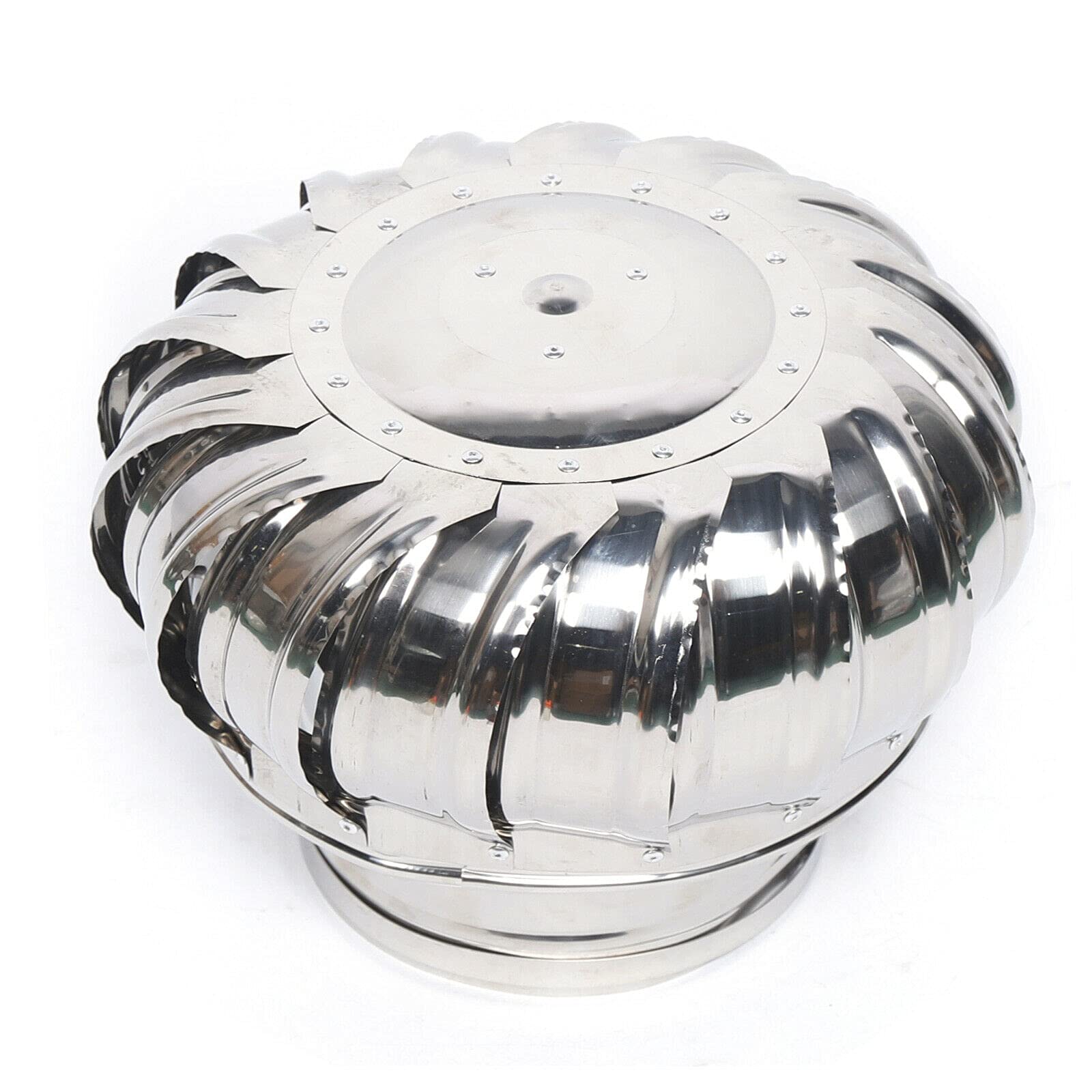 Futchoy Dachventilator Windgetrieben Dachhaube Dachentlüftung Windkraftanlage Abluft Lüftungsaufsatz drehbar 160mm