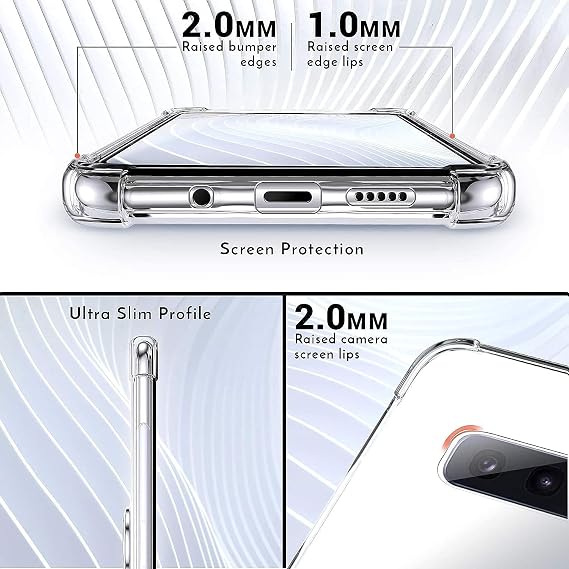 Silverback for Galaxy S10e Case Clear with Ring Kickstand, Protective Shock -Absorbing Bumper Shockproof Phone Case for Samsung Galaxy S10e -Clear