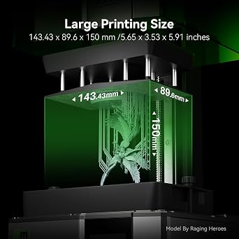 ELEGOO Mars 5 Resin 3D Printer and Standard Resin Grey 1000g