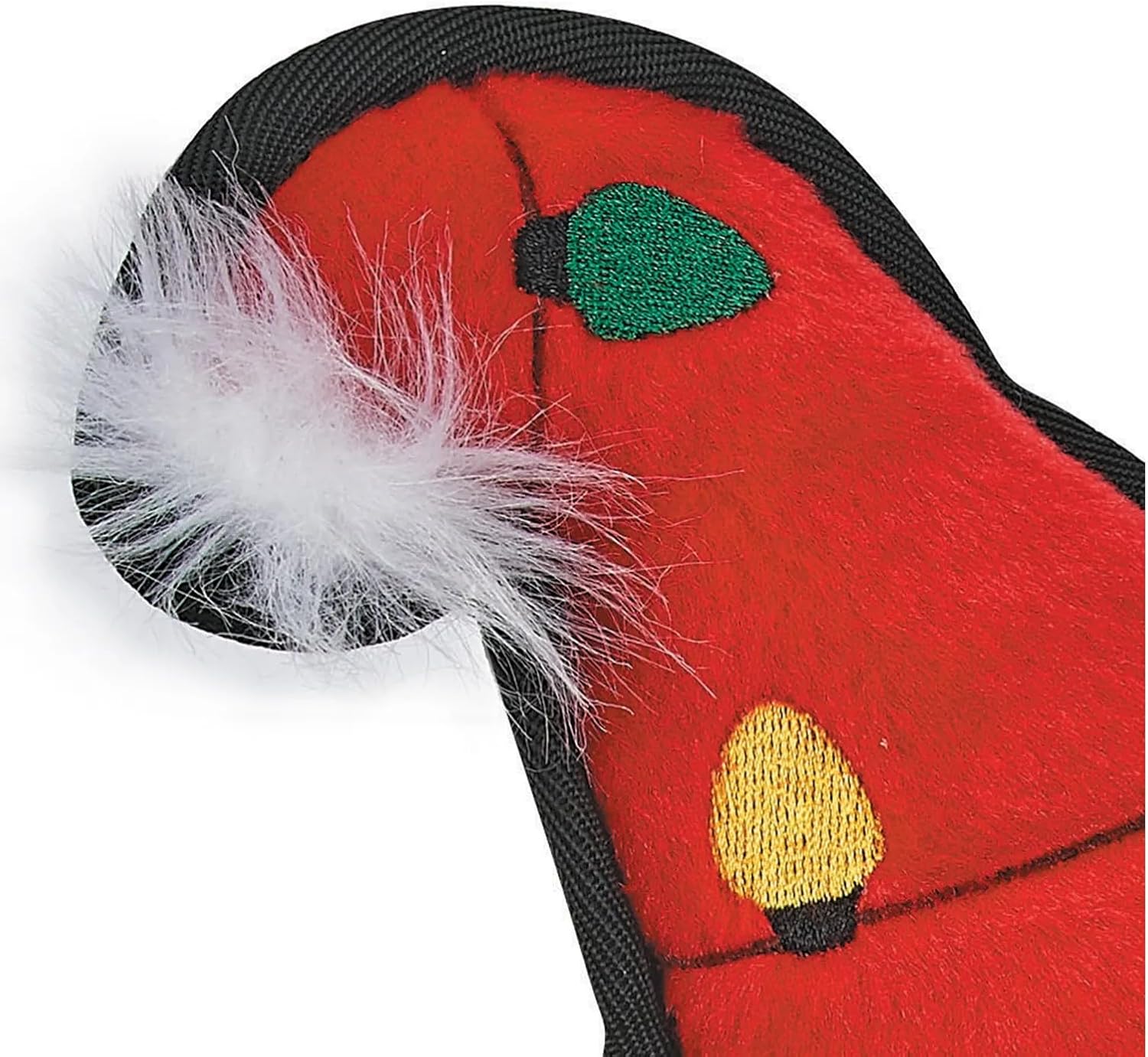 MPP Holiday Dog Toy Santa Light Sewn Decals on Super Cute Soft Squeaker 11" Gifts (Four Santa Toys)