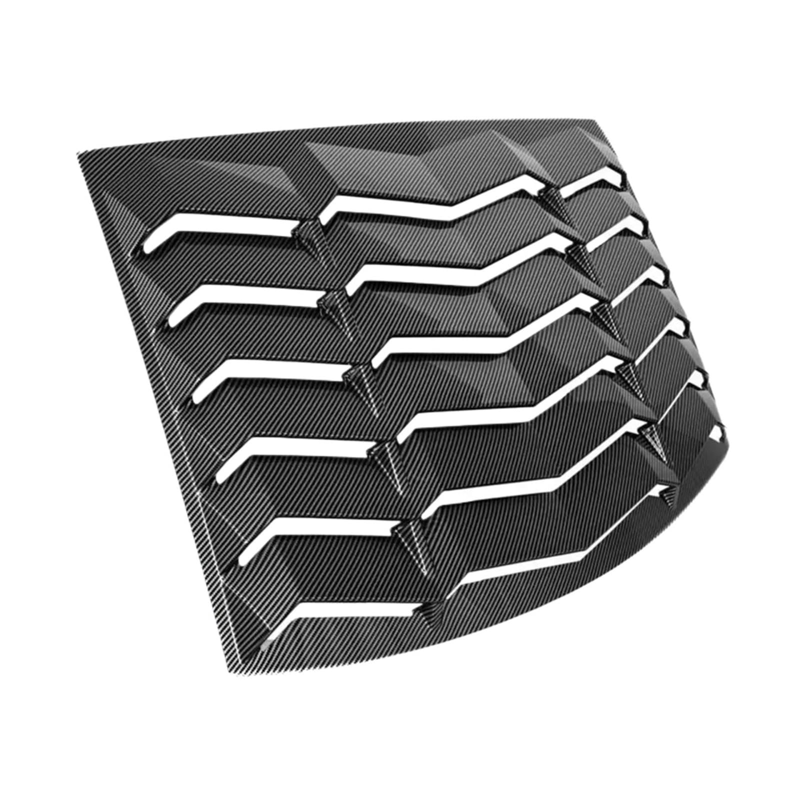 Carbon Style in Snake Print Style Rear Window Wind-Shield Louver Compatible for Dodge Charger 2011-2021 for All Weather ABS