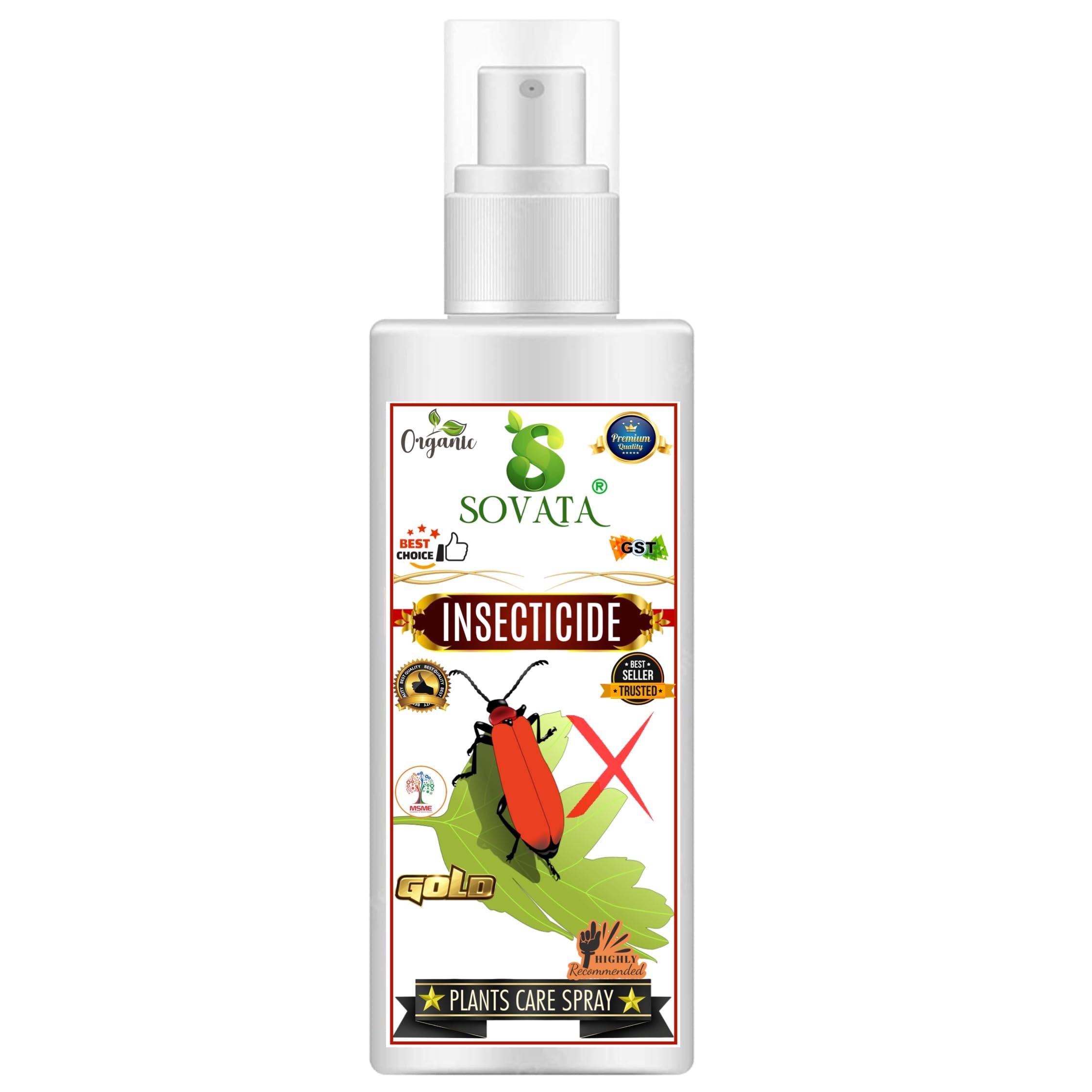 Insecticide Plant Care Spray, Essential Powerful Organic Liquid For Removing All Types Of Insects From Plants. (500 ml)