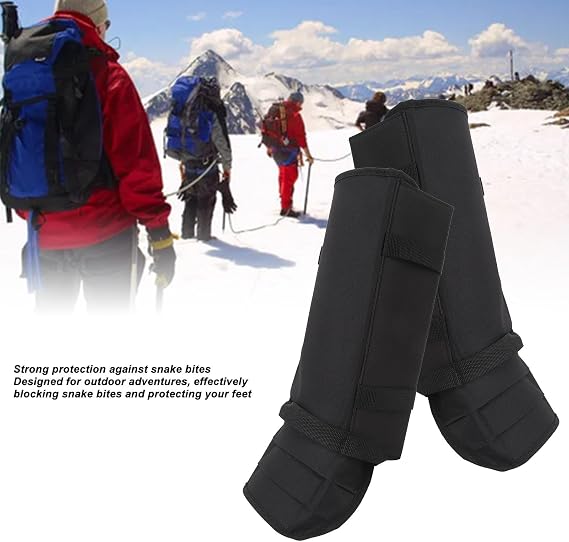 HERCHR Snake Gaiters, 1 Pair Multifunctional Protective Guards Snake Bite Protection Leg Cover with Adjustable Size for Hiking Farm Working