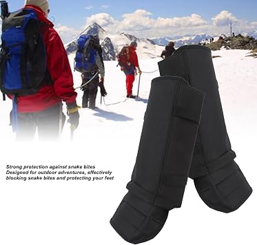 HERCHR Snake Gaiters, 1 Pair Multifunctional Protective Guards Snake Bite Protection Leg Cover with Adjustable Size for Hiking Farm Working