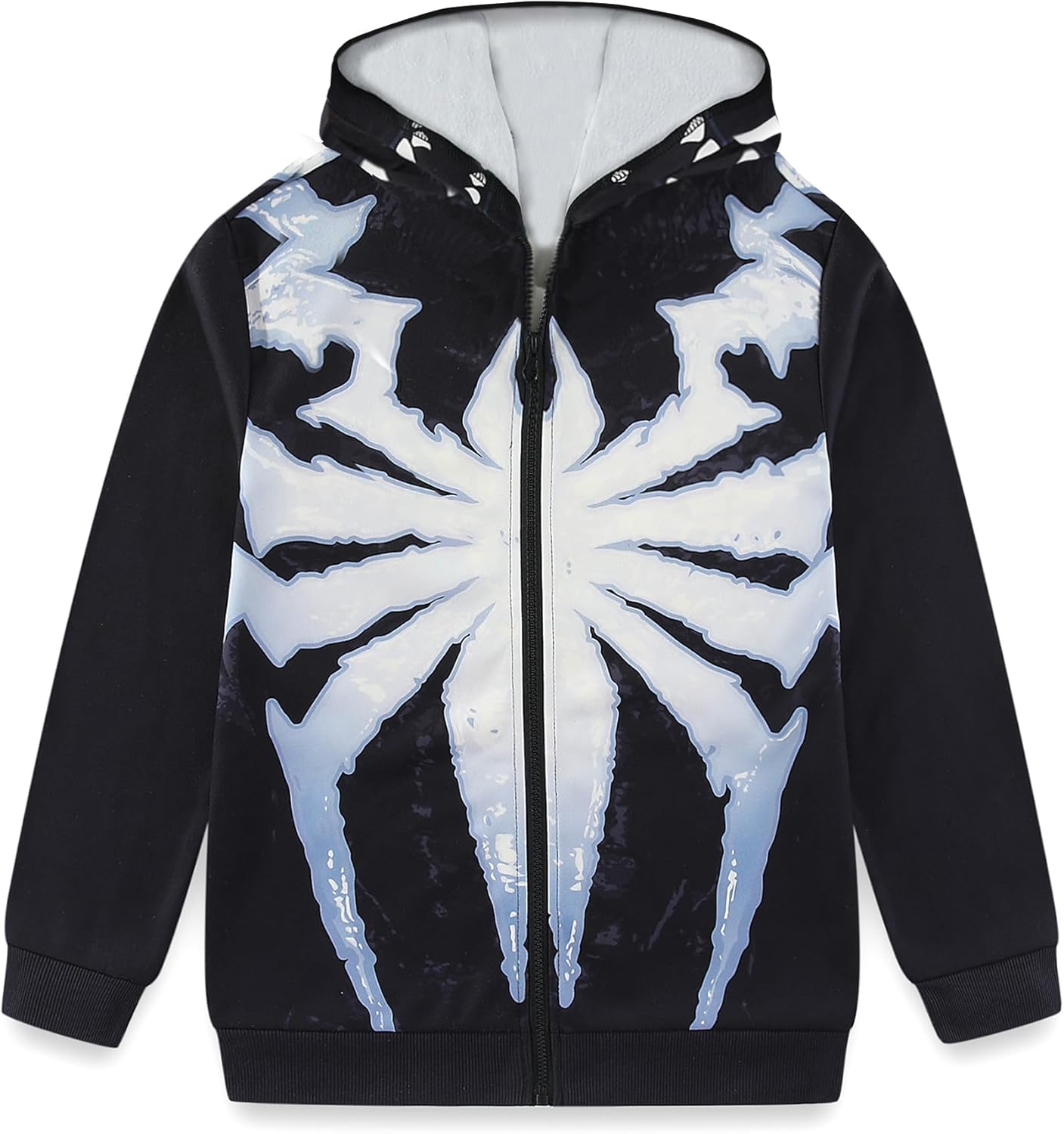 Marvel Spider-Man 2 Miles Morales Venom Boys Full Zip Up Hoodie for Big Kids (Size: 8-20) - Image 3