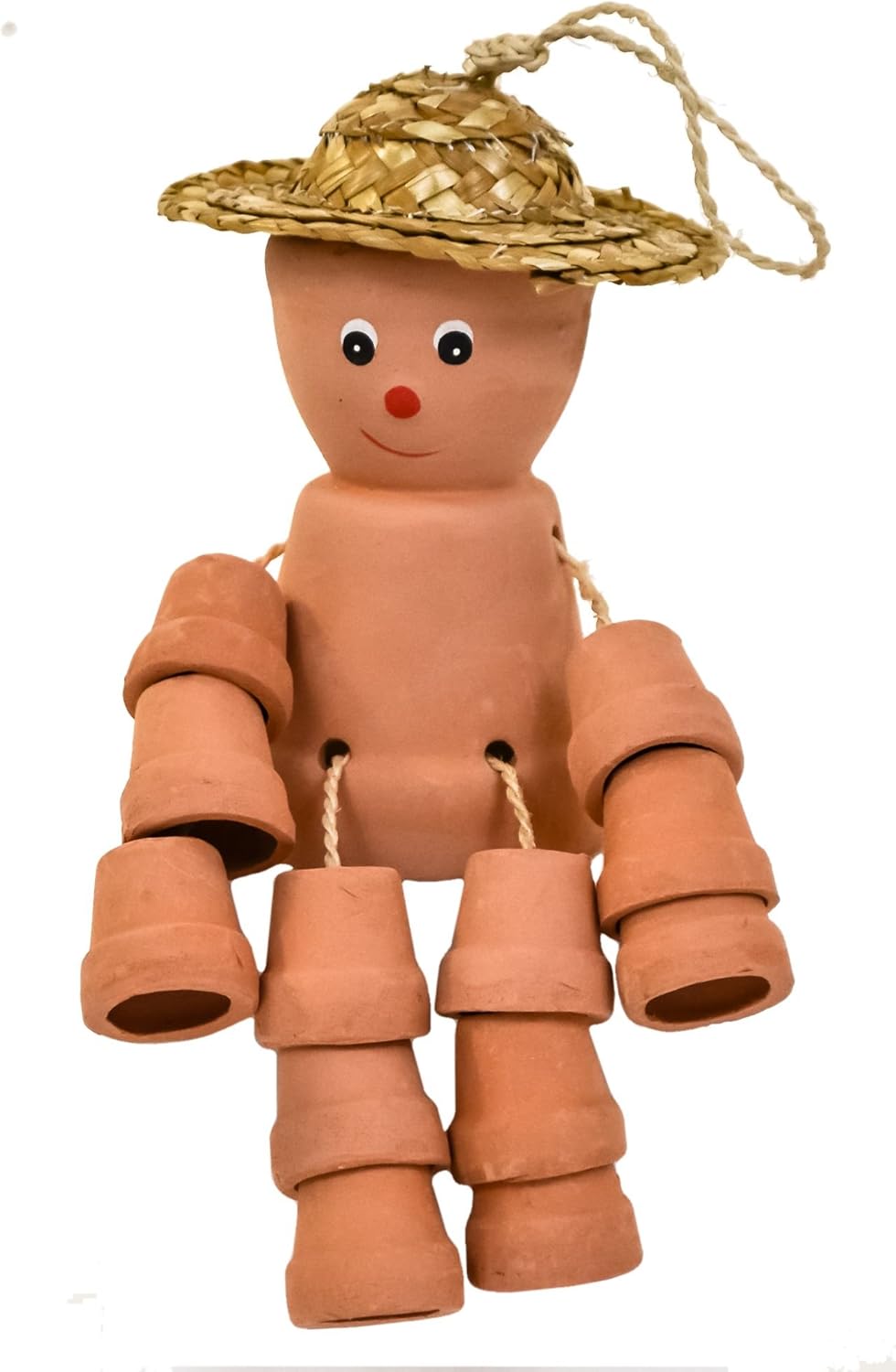 Terracotta Plant Flower Pot Shelf Step Sitting Garden Ornament Pot Man