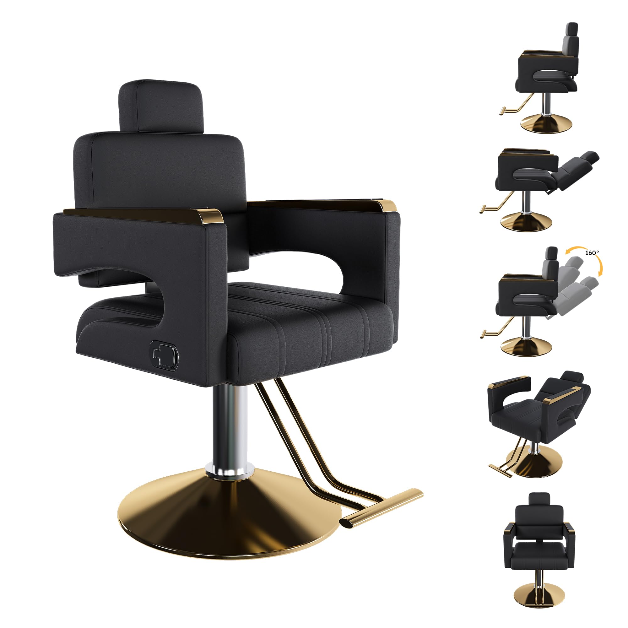 Heavy Duty Barber Chair with Footrest