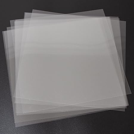 Amazon.com : NEGLEX 7.5Mil Blank Mylar Sheet (10 Pack), 12“ X 12” Clear ...