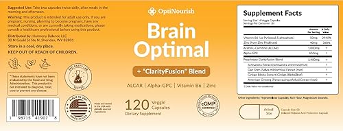 Miniatura 9 de Suplemento cerebral para memoria y enfoque, nootrópico para personas mayores y adultos, combustible para la energía cerebral y claridad mental, sin