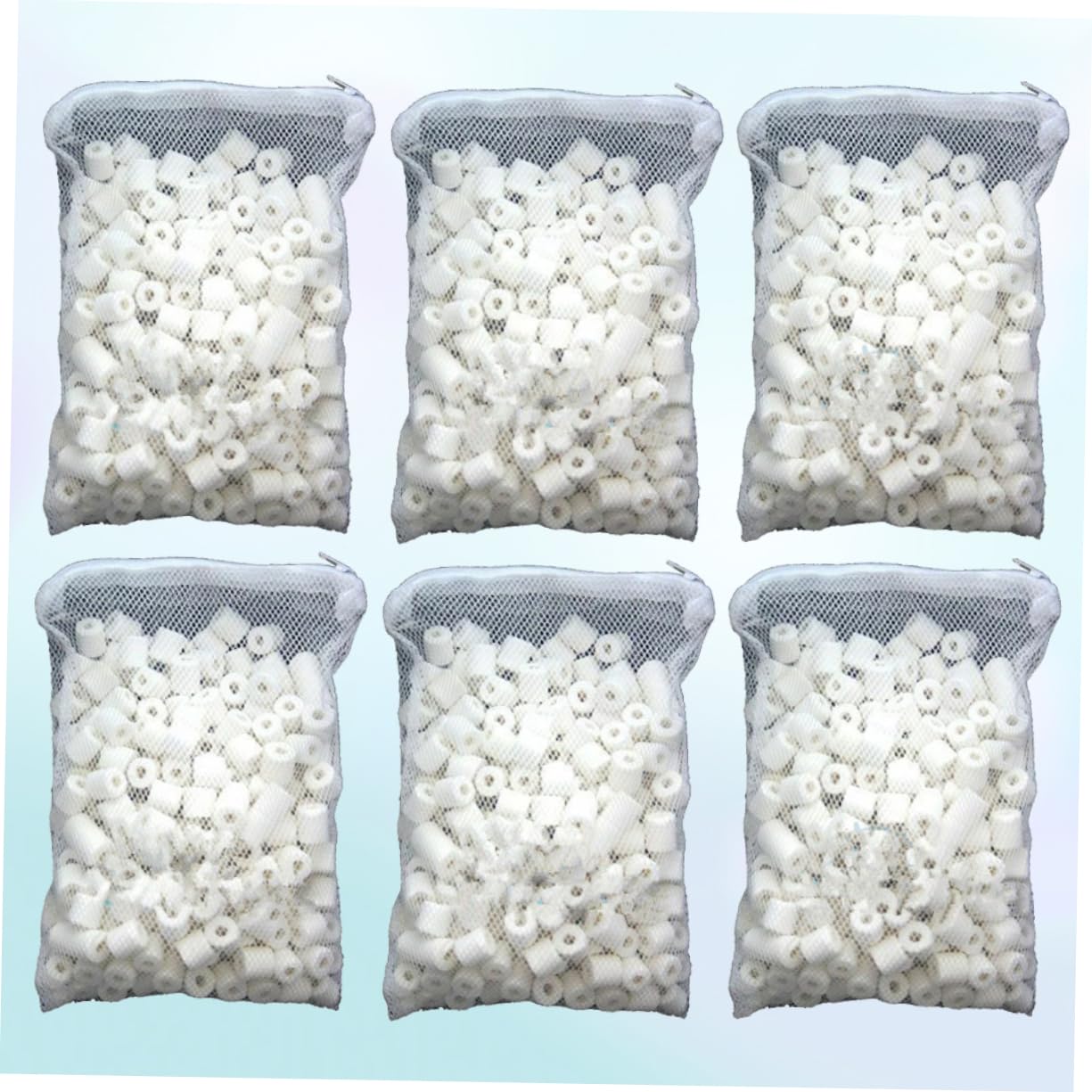 Sosoport 6packungen Pack Bio Poröse Keramikringe Für Aquarien Und Teichfilter Pro Beutel Biologisches Filtermedium Zur Nitritreduzierung Für Süß Und