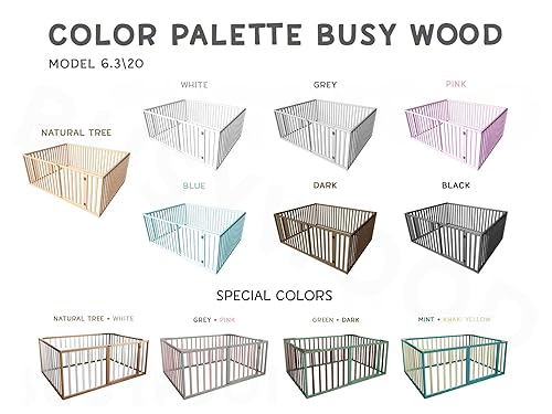 Miniatura 8 de Montessori - Cama para niños pequeños con rieles de 31.4 pulgadas, cama de piso fabricada en Europa para niños de madera de aliso, corral de juegos