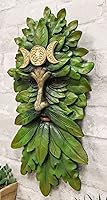 Vista 7 de Ebros Gift Wicca Nature Spirit God Horned Celta Greenman Tree Ent Triple Luna Colgante Decoración de Pared Placa de 16.5 pulgadas de alto Árbol