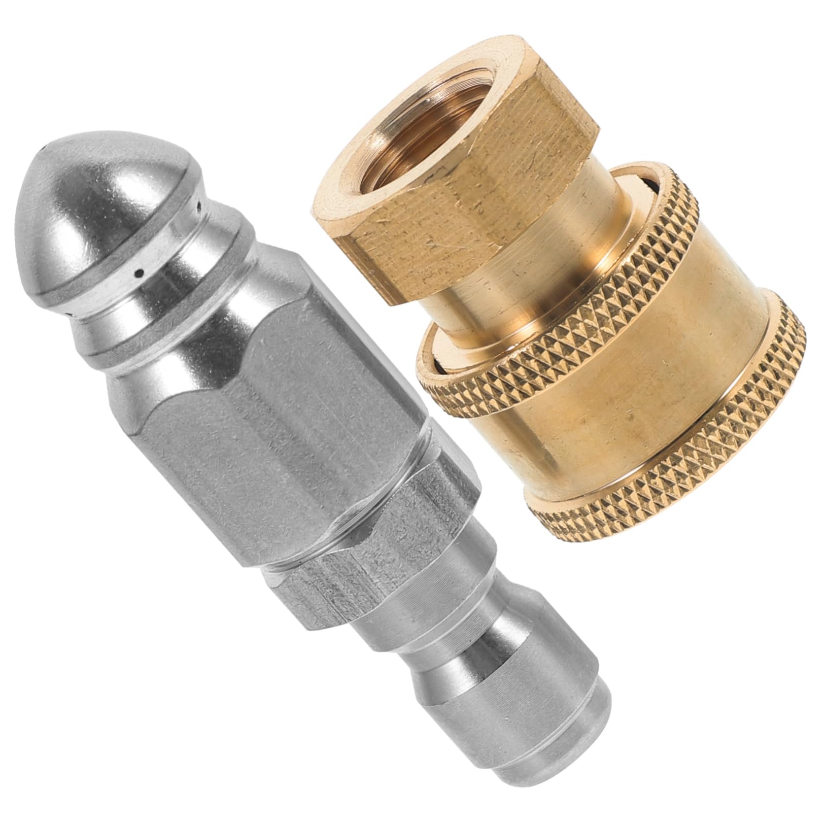 BESPORTBLE 3sets Ugello Getto Inossidabile Per Irrigazione Giardino Accessorio Per Tubo Flessibile Con Connessione Rapida e Resistente Alla Pressione Per Pulizia Efficiente