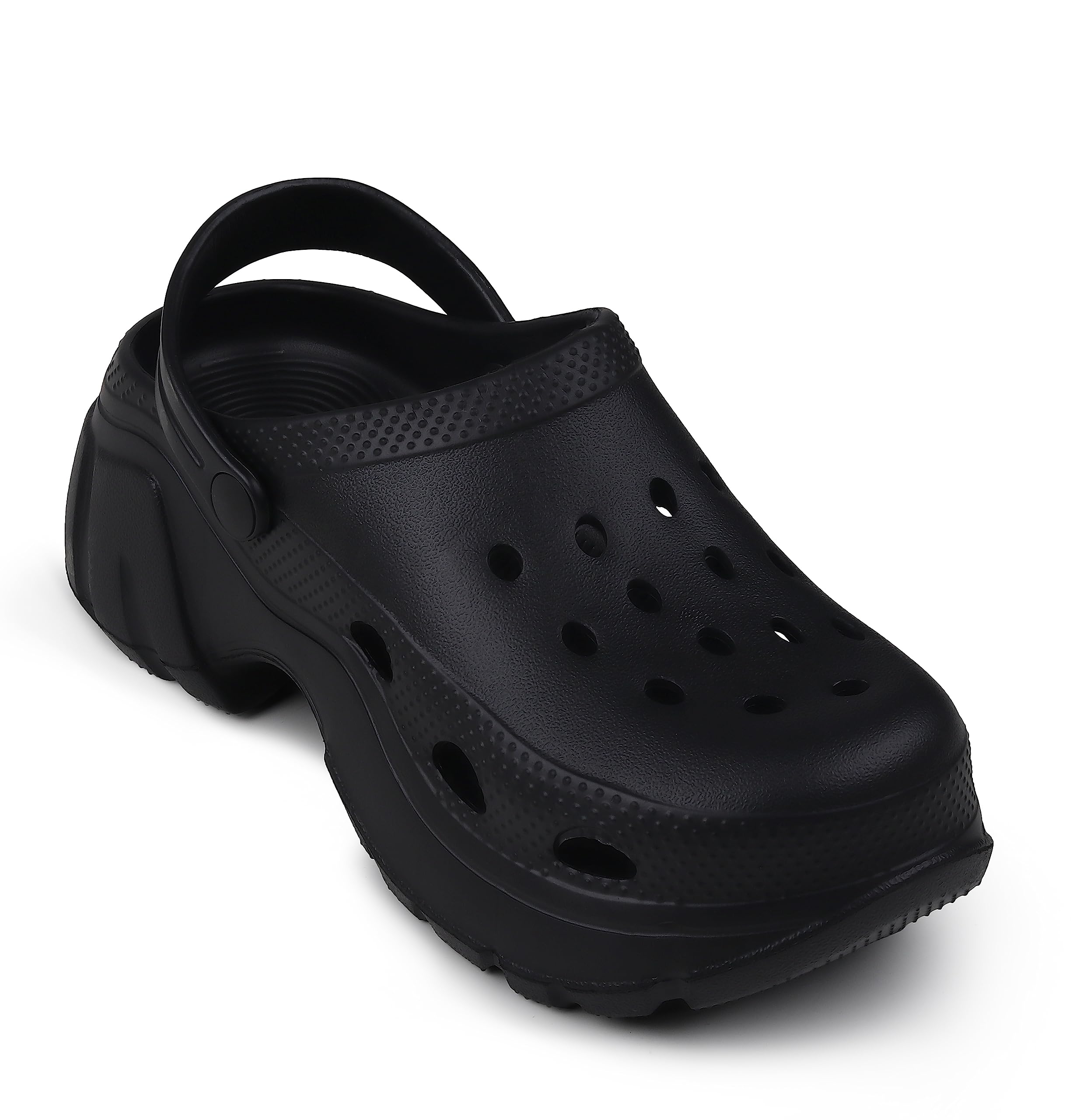 CASSIEY Womens Classic Heeled Clog- Black, 8 UK (B0C8YWXZ5Q) Amazon Price History, Amazon Price Tracker