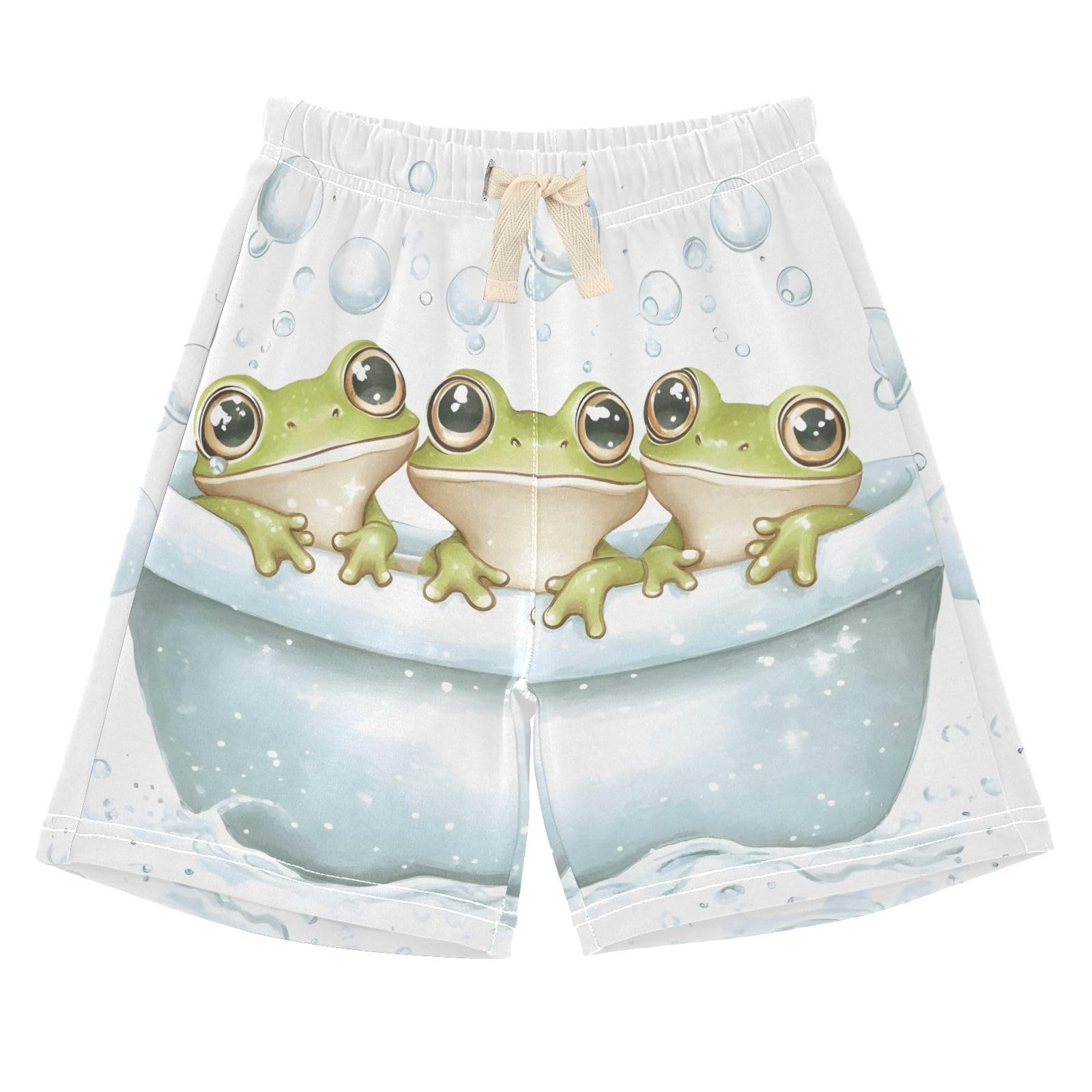 UMIRIKO Baby Shorts Bottoms Three Cute Cartoon Frogs Bathtub Cotton Shorts for Boys Girls 5T 202c0989