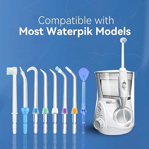 Miniatura 28 de Puntas de repuesto para Waterpik Aquarius Water Flosser Waterpik Cabezales de repuesto para cepillos de dientes e irrigadores orales