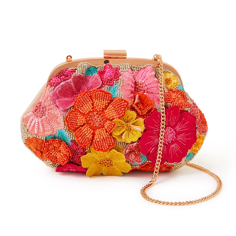 accessorize London Women's Red 3D floral clipframe-picture-26