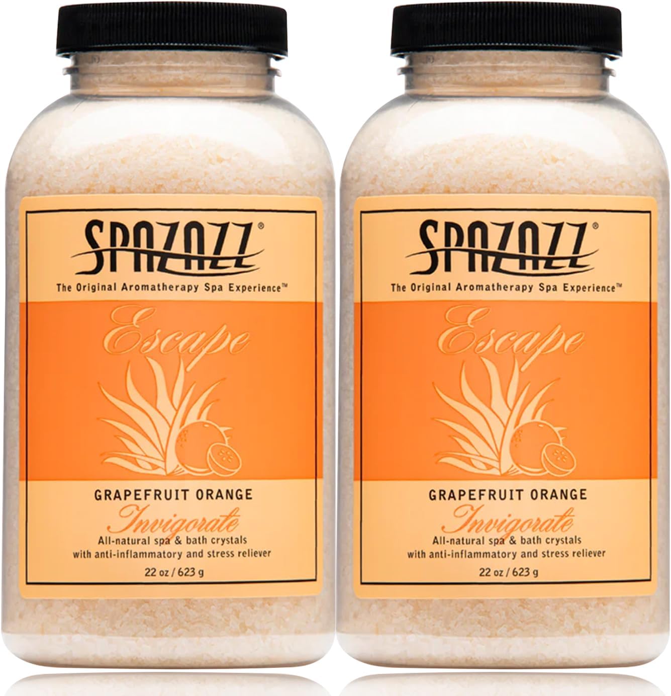Spazazz 7380C Spa and Bath Crystals, Grapefruit Orange
