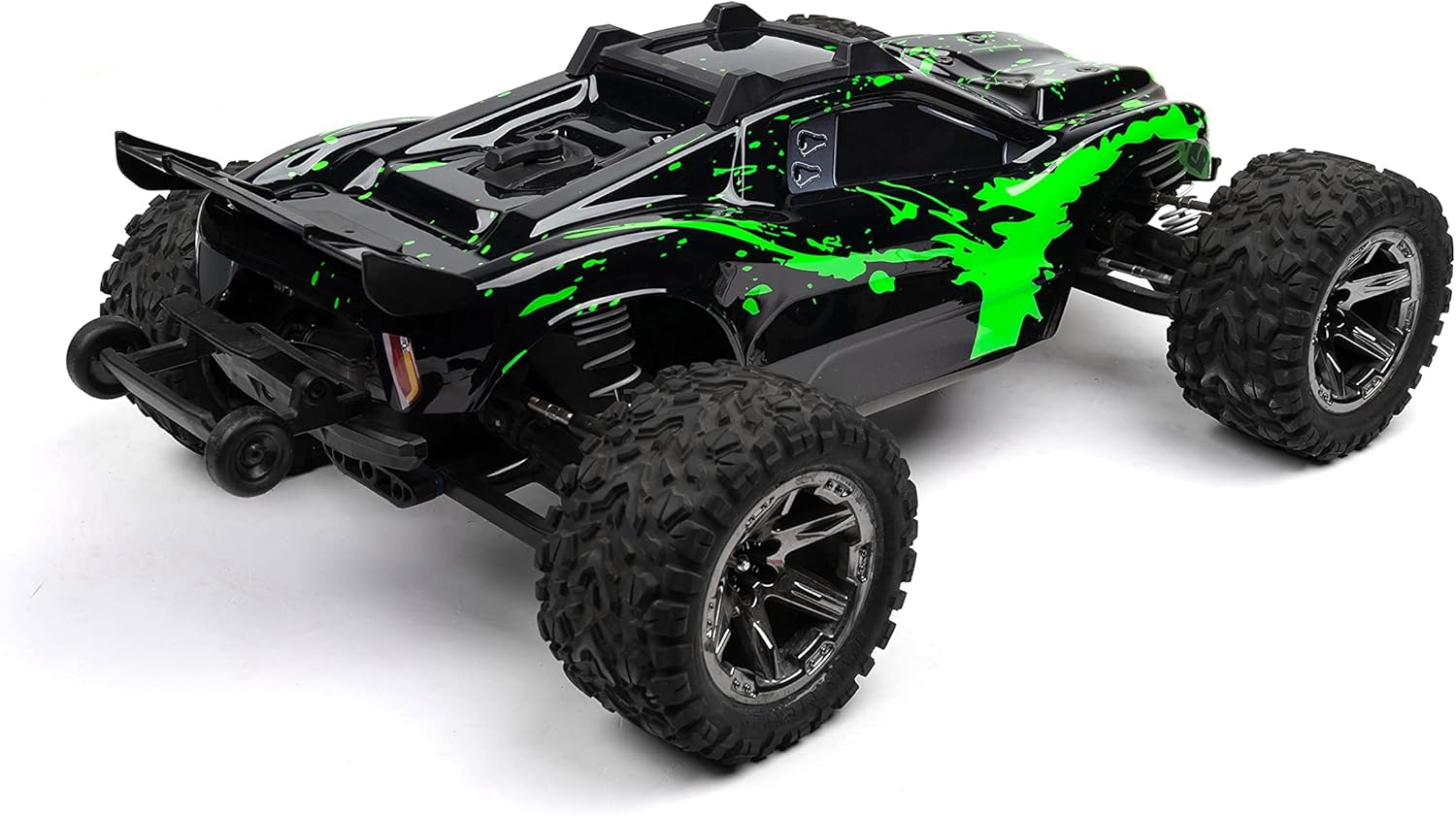 SummitLink Custom Body Muddy Green Over Black Style Compatible for Rustler 4X4, Rustler BL-2S, Rustler 4x4 Ultimate 1/10 Scale RC Car or Truck(Truck not Included) R4-BG-02