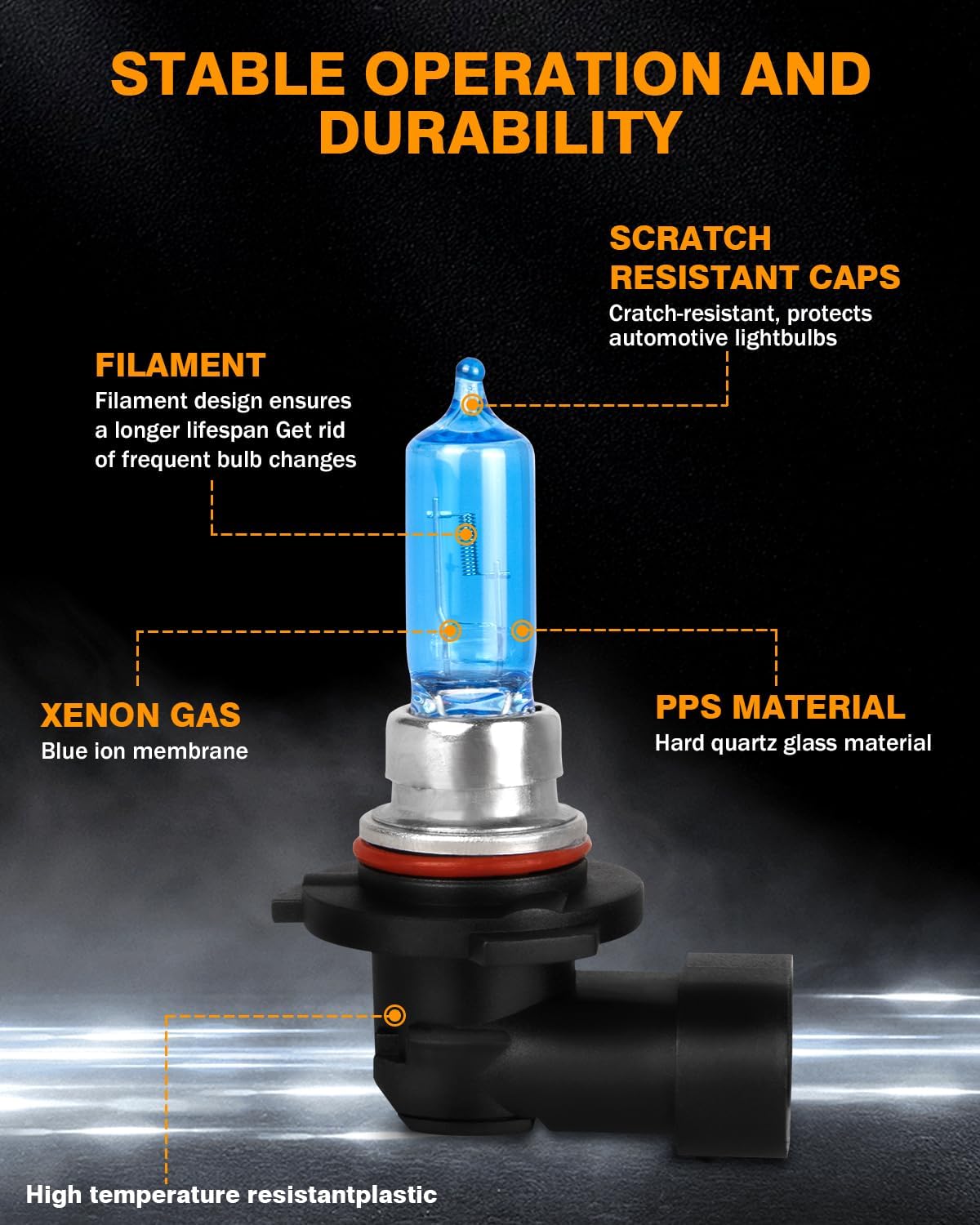 9005 H7 Headlight Bulbs Fit For Mitsubishi Outlander 2014-2020 Halogen Bulbs 9005 High Beam + H7 Low Beam + H11 Fog Light Car Replacement Bulb, Super Bright Plug and Play, 6 PCS