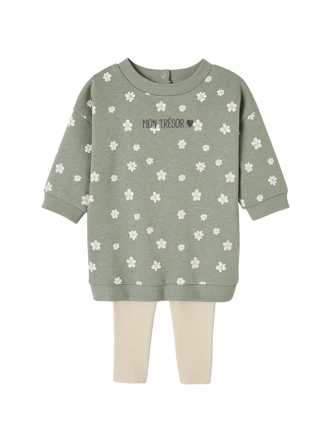 Ensemble robe + legging bébé Vertbaudet idéal pour la crèche