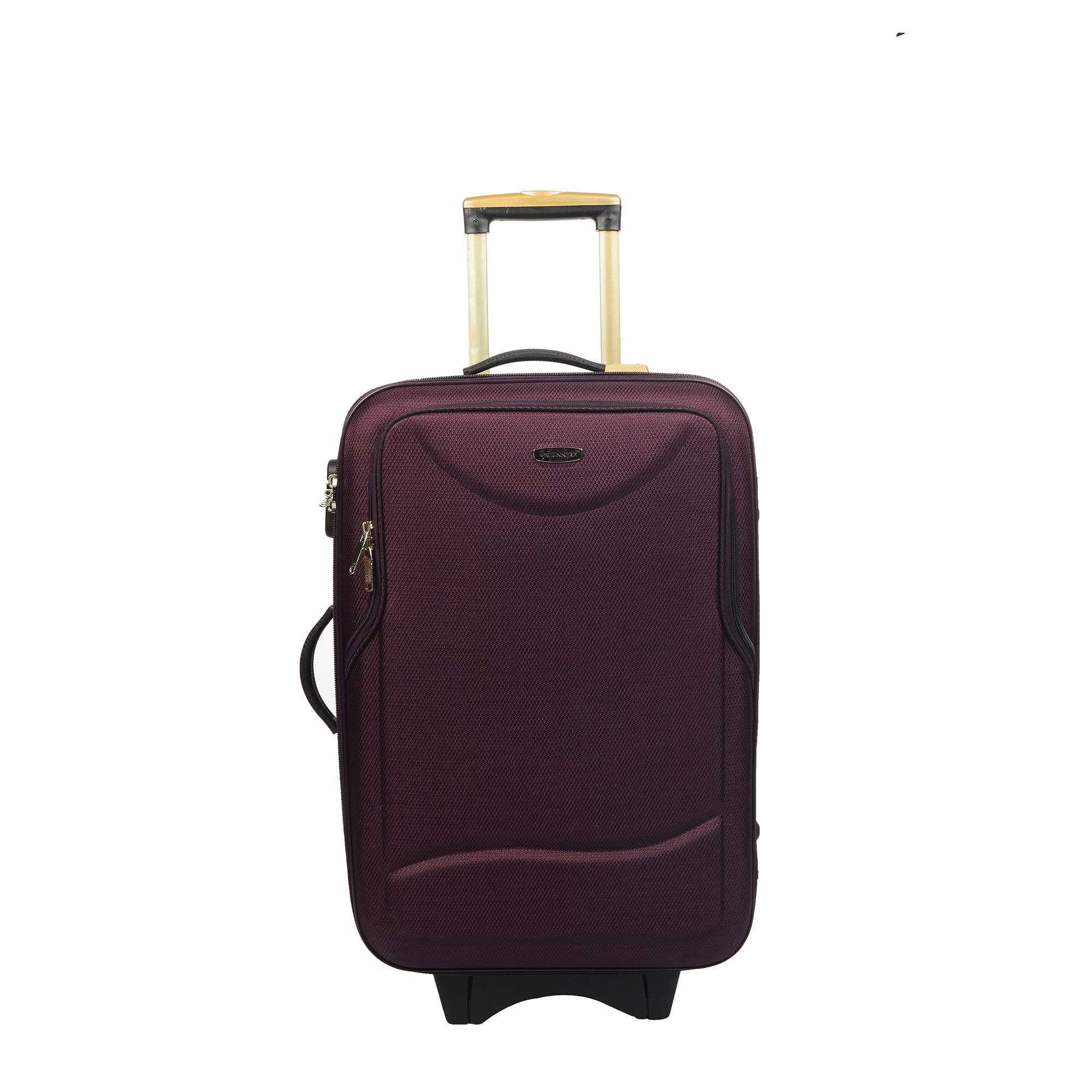 STUNNERZ Polyester 24.01 inches Soft Suitcase (ST-SP-3-SZ-(24) Purple_Purple)