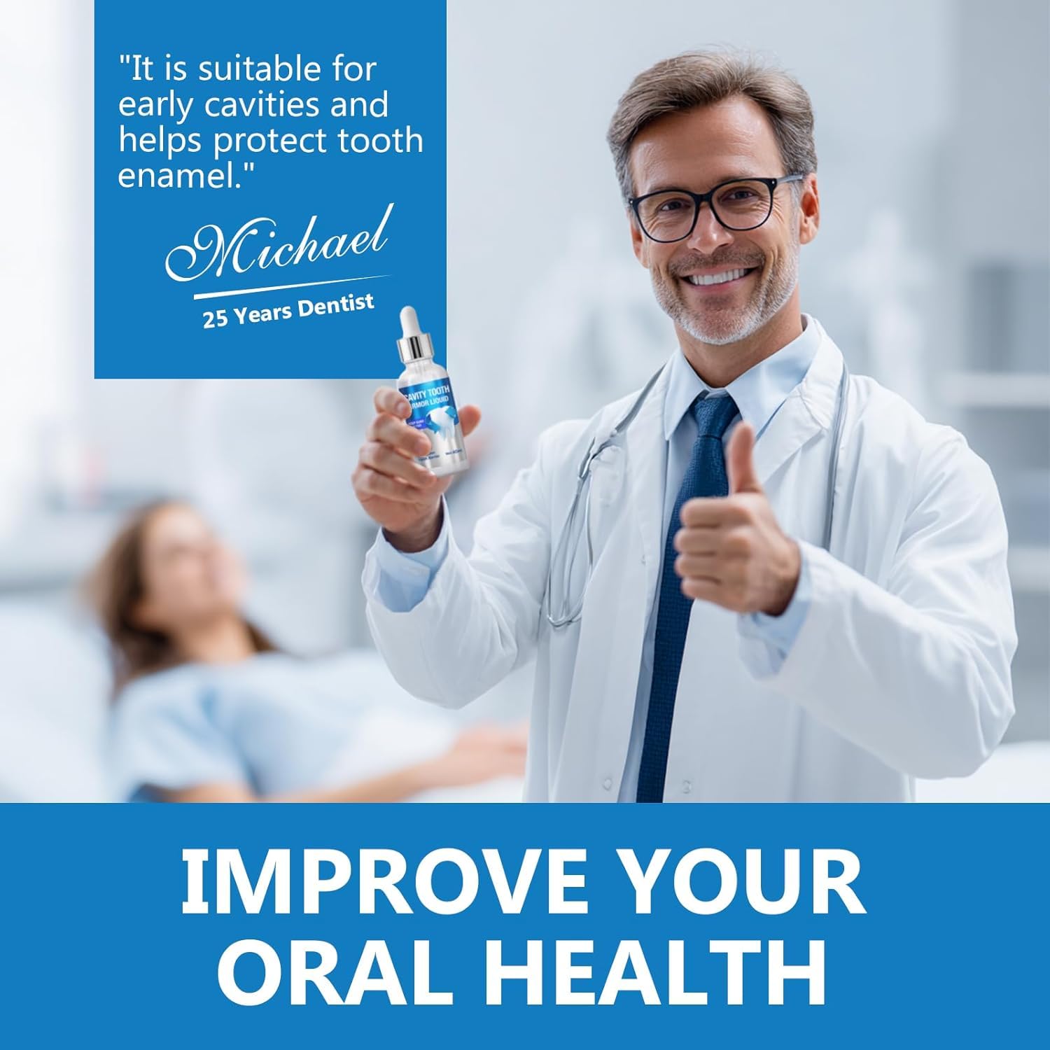 Cavity Healing Tooth Armor Liquid - Advanced Enamel Repair & Nano Hydroxyapatite Remineralization Drops for Sensitive Teeth - Supports Gum Health & Cavity Reversal — view 4
