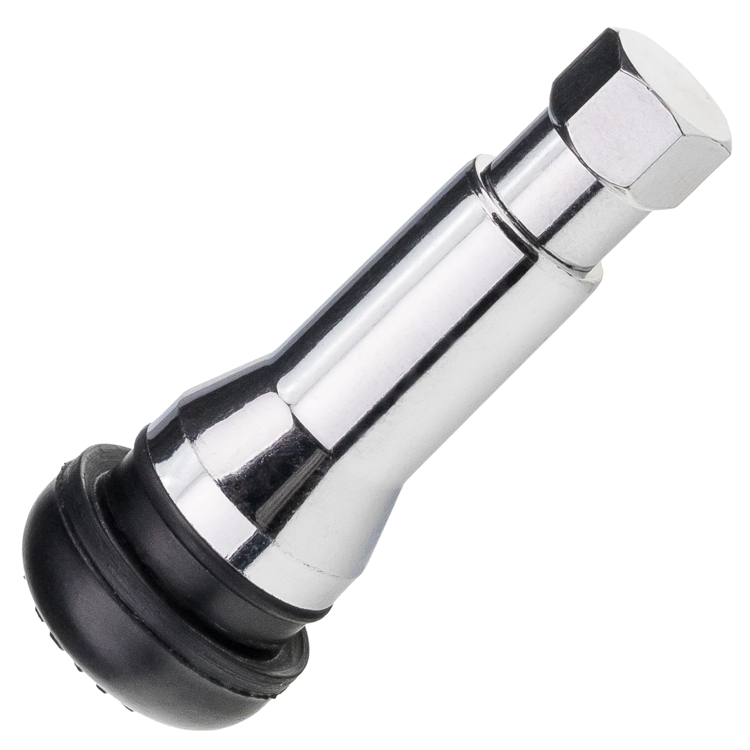 STIX 500 Gummiventile TR414 AC-P ABS Reifenventile Verchromt Schlauchlos PKW für Alufelgen 11,3cm